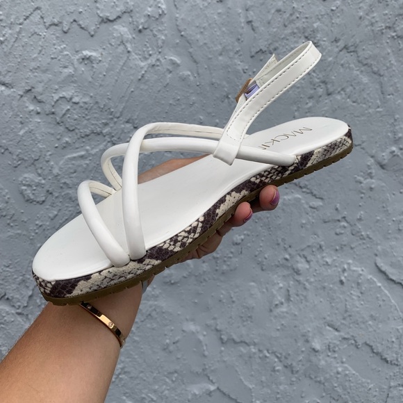 White snake skin sandal - Picture 5 of 6